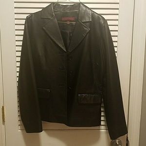 Margaret Godfrey Black Leather Jacket